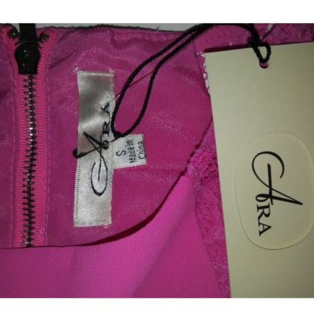 ARA Dress Size Small Pink Lace - Picture 7 of 8